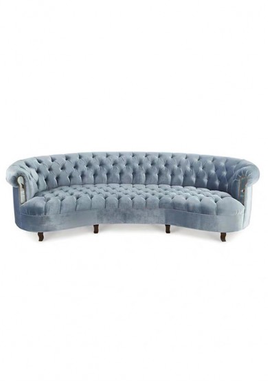 Lura Curved Buttoned Sofa 4 Seater